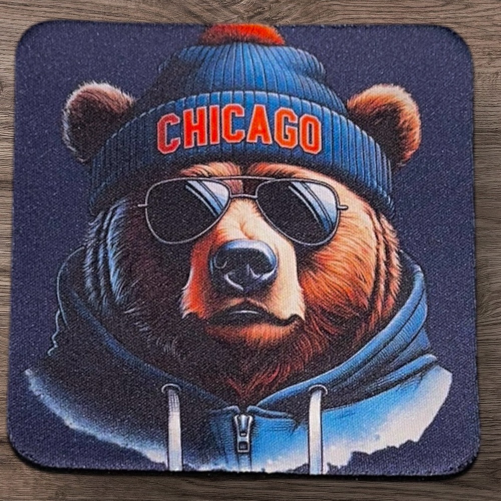 Chicago Bears Mascot Coasters
1 for $6 or 4 for $25
